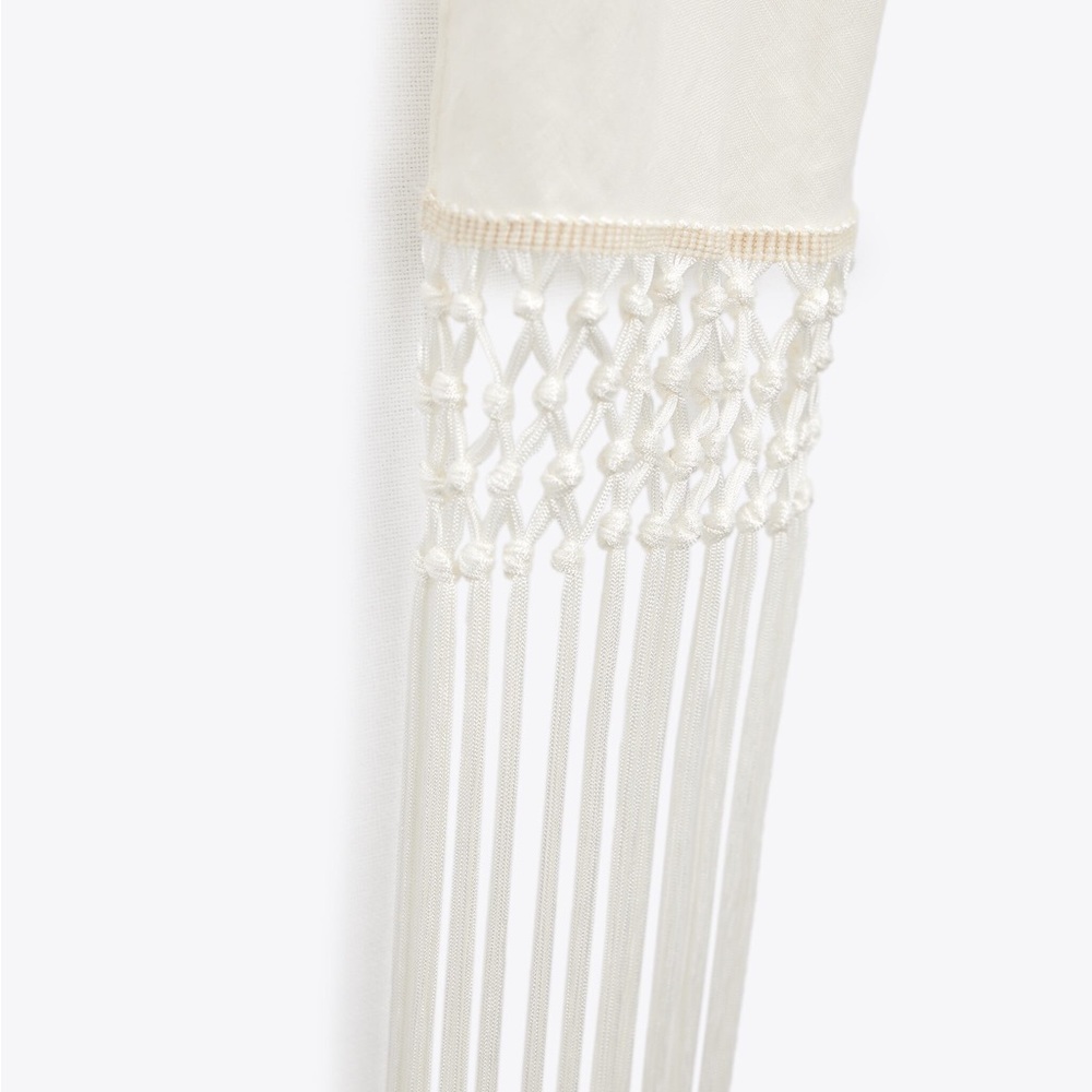 Zara Cream One-Shoulder Top - Picture 7 of 10
